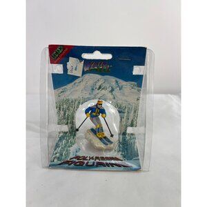 Lemax Vail Village Skiing Figurine 1996 Polyresin Collectible New In Package